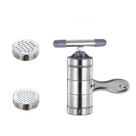 1pc Manual Noodle Press Machine in Stainless Steel Household (Items: 2 Kinds Of Molds)